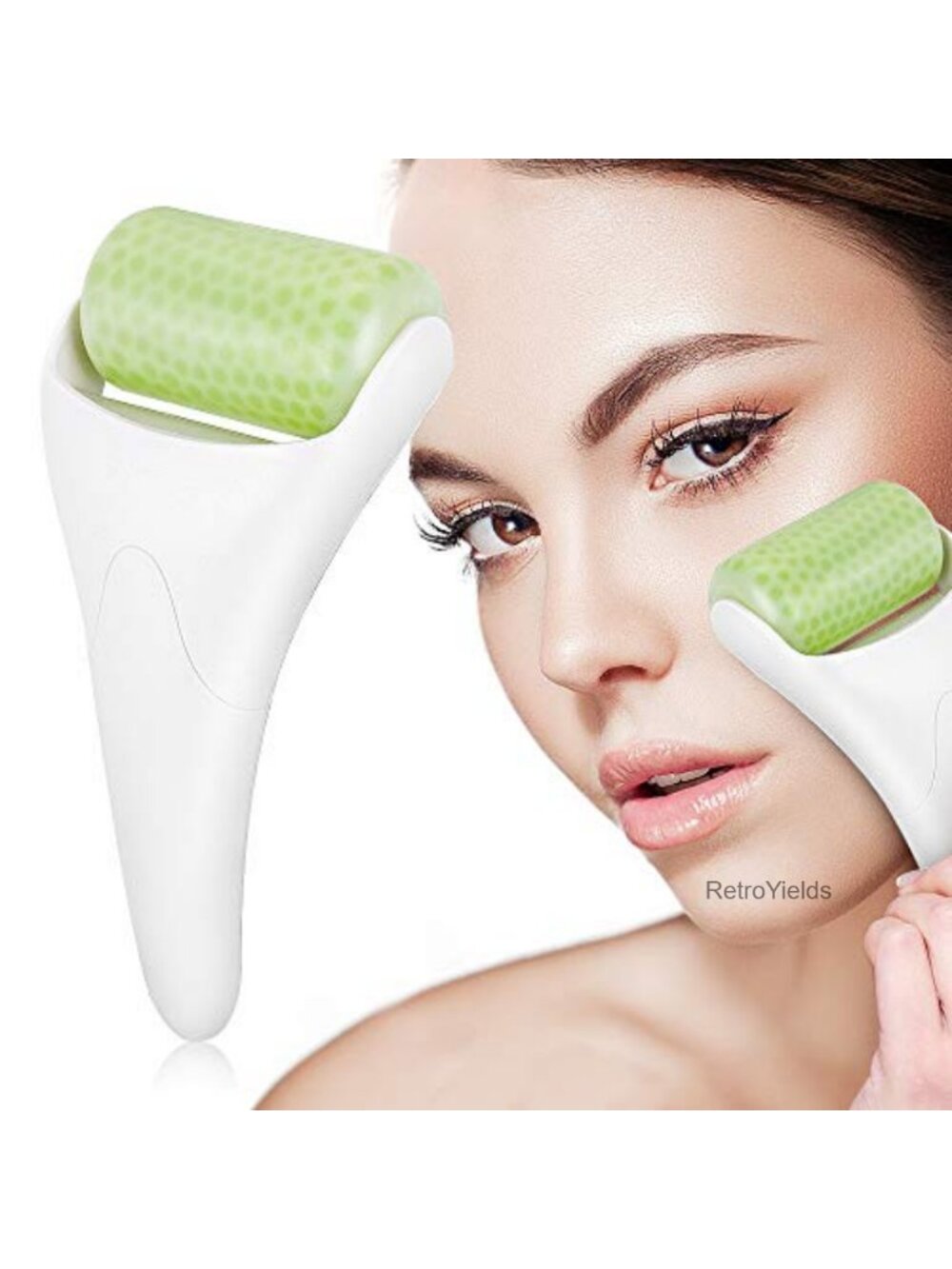 Ice Roller for Face Eye Puffiness Migraine Relief Facial Massager Skin Care